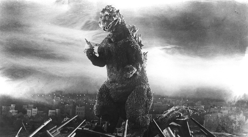 Godzilla in a scene from the film.